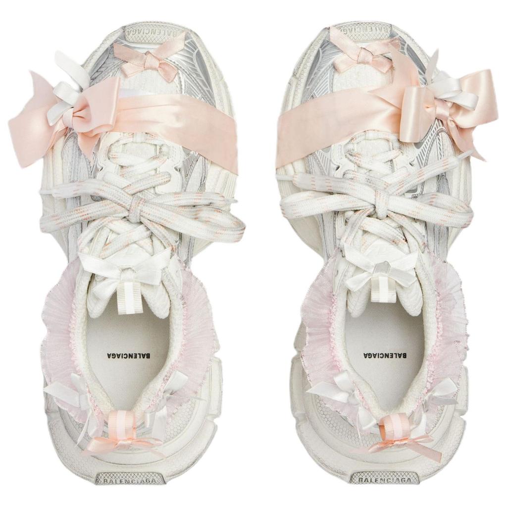 Balenciaga 3XL Low Top Chunky Sneakers Women's White Light Pink 832994WXLMC9050