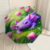 1PC Axolotl Umbrella-8-Rib Reinforced, Automatic Open, Lightweight & Durable, Fashion Accessory for Outdoor, J0376