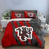 Rayas rojas y negras. Juegos de cama Juegos de fundas nórdicas Fundas nórdicas Fundas de almohada(1 * Funda de edredón 2 * Fundas de almohada sin relleno de edredón)
