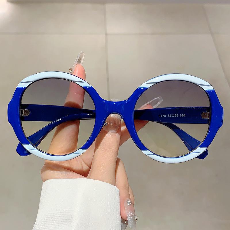 Oversized Round Vintage Sunglasses Women Men Luxury Designer Sun Glasses Big Frame Punk Shades UV400 Outdoor