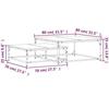 VidaXL Tables basses gigognes 2 pcs chêne sonoma bois d'ingénierie 832819