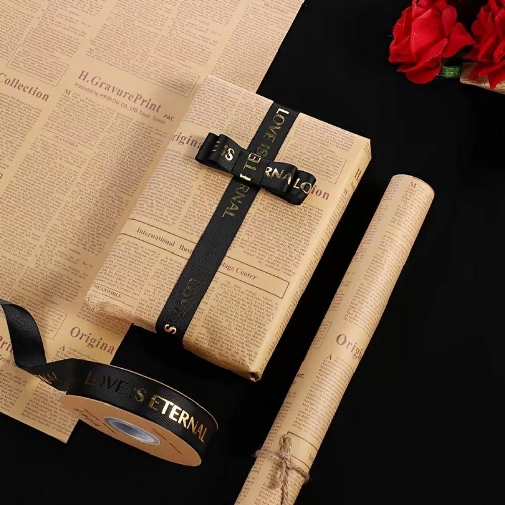 45Pcs Vintage Newspaper Wrapping Paper Double Sided Gift Wrapping Paper Florist Supply