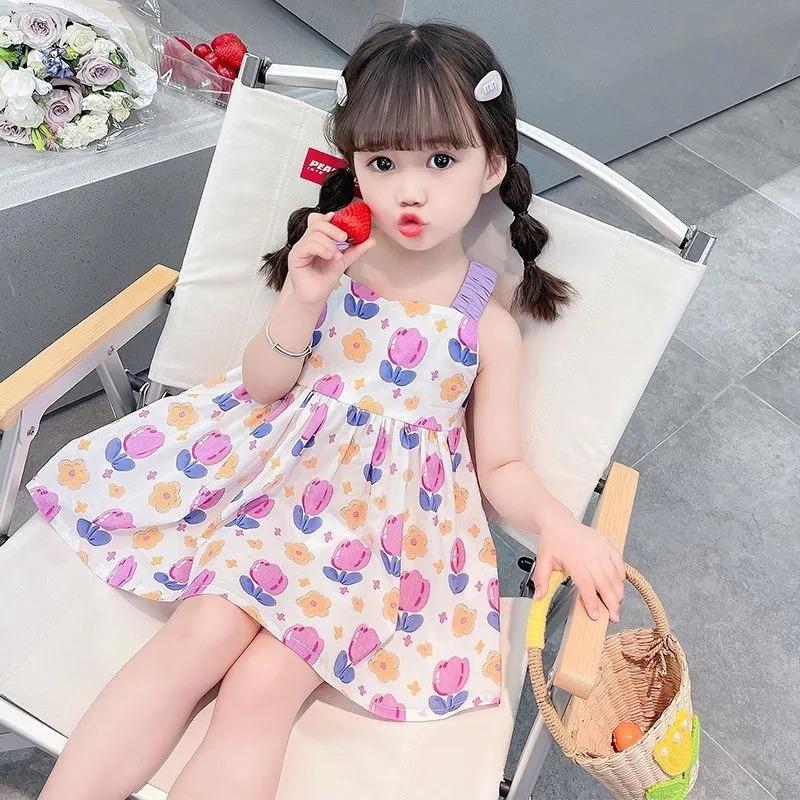 

Girl s Dress Summer Baby Strap Dress