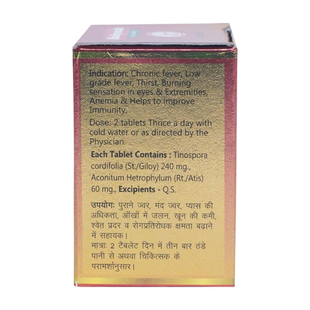 Baidyanath Jhansi Guduchi Ghanvati 20 Tablets x Pack of 2 Ayurvedic Wellness Supplement for Daily Health and Vitality Support