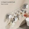 1 Pc Suction Cup Wall Mount Kitchen Bathroom Storage Hooks,Save Family Space,Suitable for Kitchen,Bedroom,Bathroom