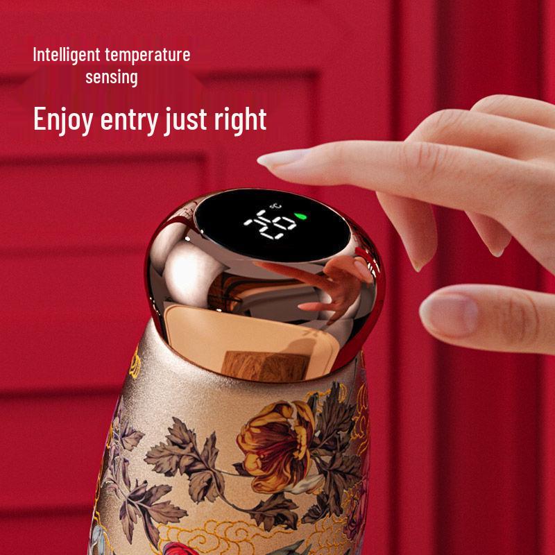 Mushroom Cup: Temperature-Sensitive Retro Stainless Steel Water Bottle - Small, Portable, Trendy Design for 2026