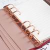 Folder Clip Diary Loose-leaf Ring File Folder Refillable Binding Hoops Spiral Rings Binder Clip