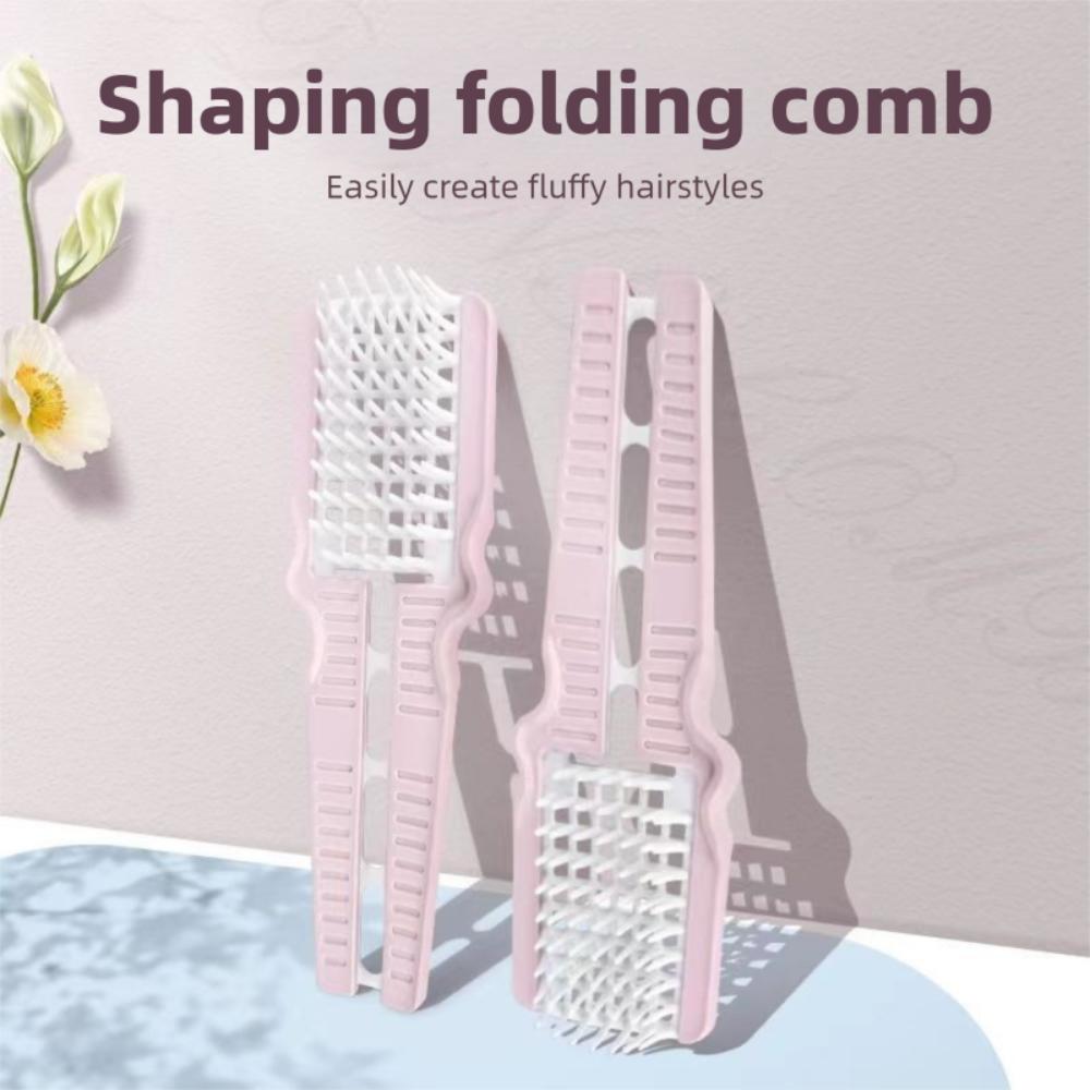 Universal Detangling Hair Brush Bangs Shaping Hair Styling Comb Foldable Hair Comb Salon