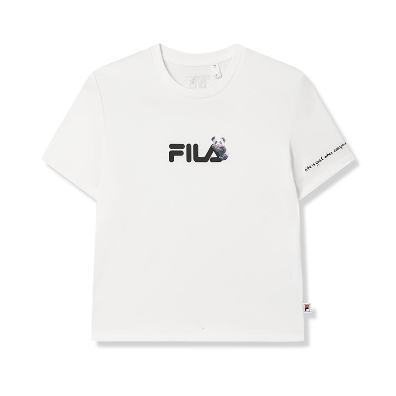 

New FILA HERITAGE Regular T Shirt Women s F51W538101F-WT M(165/84A)
