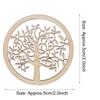 10PCS Round Tree Pattern     Wood Craft Handwork Scrapbooking Home Decoration