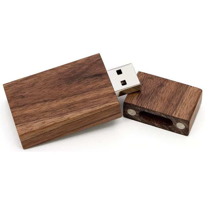 OLOEY Wooden Rectangular USB 2.0 Flash Drive 32GB
