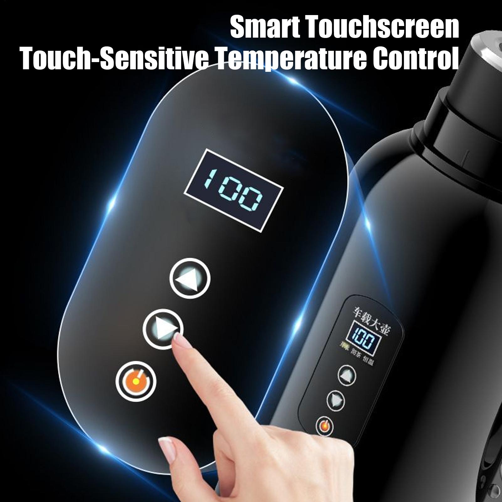 Автомобильный электрочайник 1500 мл Портативный Быстрый Нагрев 12/24 В Электрические Чайники Для Поездок На Работу, Отдыха На Природе, Путешествий, Кемпинга, Ежедневных Поездок China Mainland