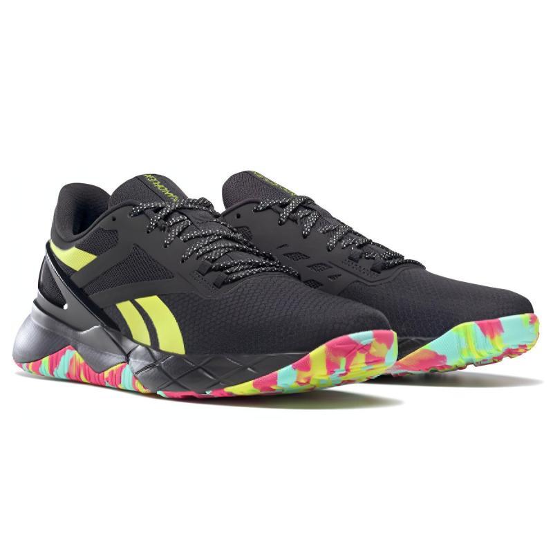 Reebok Nanoflex Tr 'Black Lime Camo' Sneakers GX7549