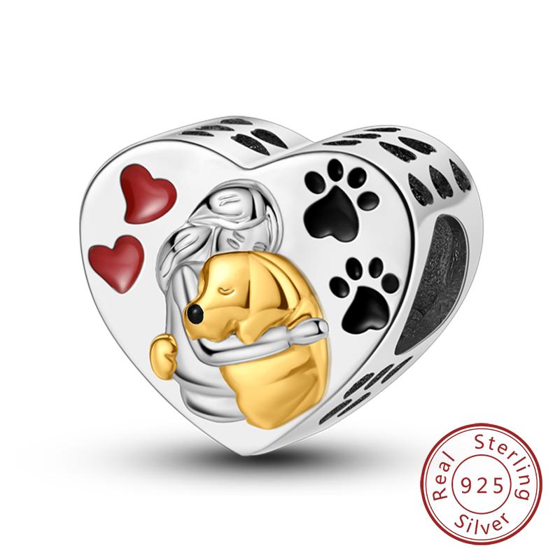 S Original Copper Charms Beads Cross Heart Whale Shark Airplane Charms Fit Bracelet Woman Diy Jewelry Gift