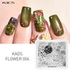 kads Nail Stamping Plates Flower 006 Romantic Night Image Nail Art Templates Stamp for Nails Manicure Tools