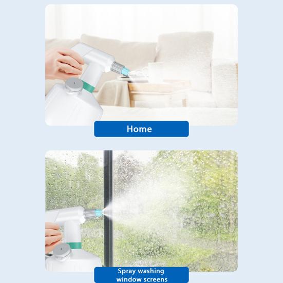 Cordless Electric Sprayer 2L Rechargeable Spray Bottle Portable Lightweight Gardening Sprinkler