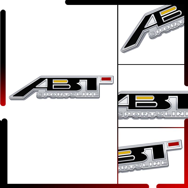 Metal Car Body ABT Sportsline Grille Emblem Badge 3D Sticker Tail Decals For Seat S3 S4 S5 S6 Q3 Q5 Q7 Golf MK 2 3 4 5 6 7