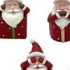3 st Jul Tomte Statyer Harts Figurer Miniatyr för Hem Helg Skrivbord
