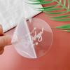 New Transparent Fondant Mold Acrylic Cookie Embosser Mould Happy Birthday Cake Decorating Tool Cute Balloon Pattern Cookie Stamp