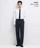 MUSINSA STANDARD Wide Hidden Banding Slacks [Iron Gray]