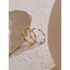 Yhpup 6789# Minimalist 18K PVD Plated Beads Geometric Thin Ring Stainless Steel Gold Silver Color Charm Fashion Finger Jewelry