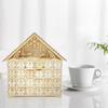 Xmas Countdown Christmas Decoration with Drawers & LED Lights Gift for Adult Kid