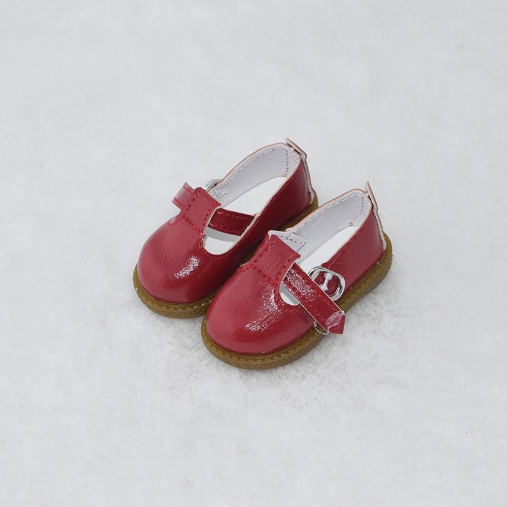 

PU Leather Doll Leather Shoes Black Brown Doll Boots Fashion 1/4 BJD Shoes Doll Accessories Red