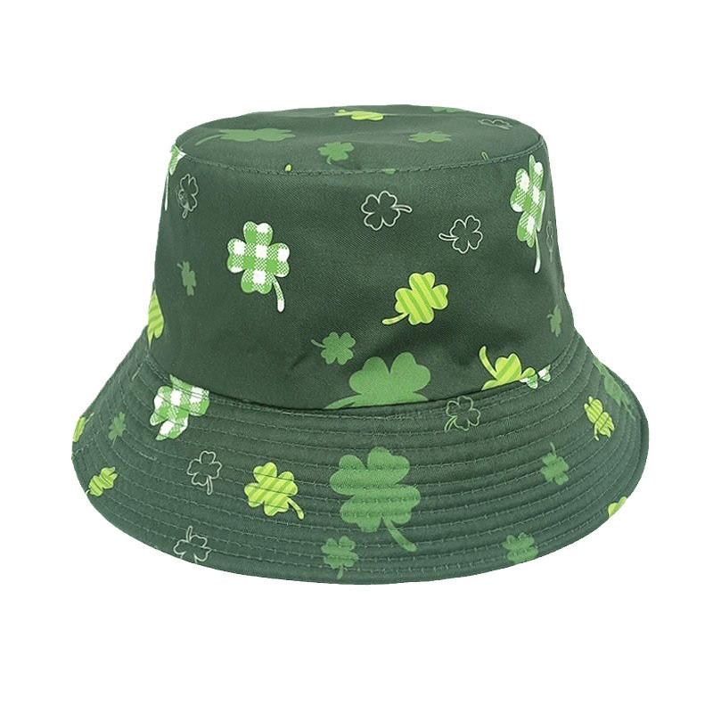 Saint Patrick Floral Digital Print Vintage Style Sun Hat For Spring Party And Outdoor