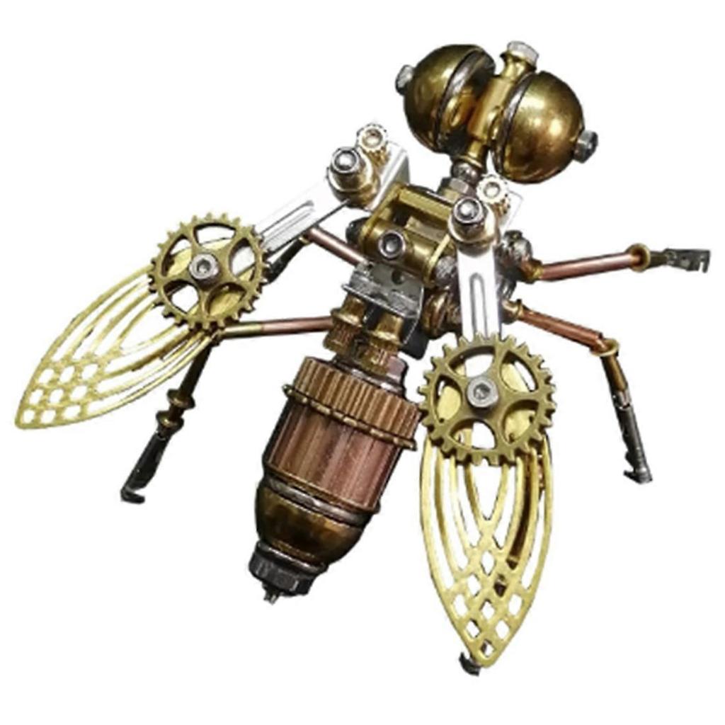 Steampunk Mechanical Insect Iron Metal DIY Building Blocks 3D Three-Dimensional Assembly Model Puzzle Birthday Gift