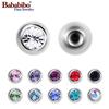 10 Stück Titan Ersatzkugeln 14g 16g 1,6mm 1,2mm mit Zirkonia Labret Barbell Stange Piercing Aufsätze