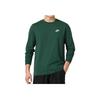 Nike Solid Color Crew Neck Pullover Long Sleeve T-Shirt Men tops Green AR5194-323