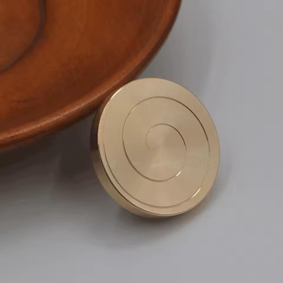 Edc Stainless Steel Desktop Coin Decompression Gyro Good Luck Fun Pocket Toy Adult Rotating Gyro For Stress Relief