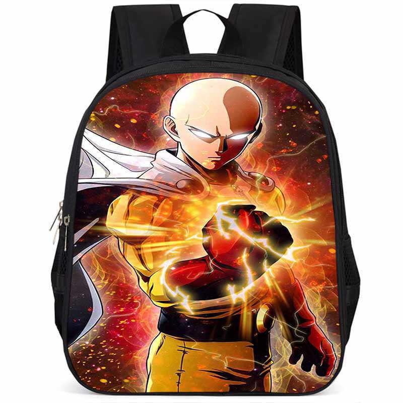 One Punch Man 15-inch Large Capacity Lightweight Oxford School Backpack For Kids