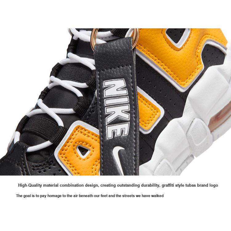 Nike Air More Uptempo PS Be True To Her School Kids Sneakers Black University-Gold White FN0261-001