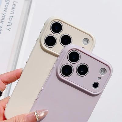 Matte Silicone Cute Heart Side Phone Case for IPhone 17 Air 16 15 14 13 12 11 Pro Max Shockproof Full Lens Cover Hoesje Coque