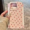 Red Dots Print Phone Case For iPhone 17 Pro Cases iPhone 17 Pro Max 16 15 14 Plus 13 12 11 17 Air Shockproof Bumper Cases Cover