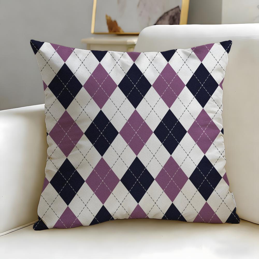 Vintage Texture Cushion Cover Soft  EasyWash Pillow Case  Versatile for Couch Bed Travel and Office