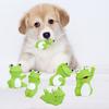4Pcs Pet Squeak Toys Creative Shape Adorable Appearance Vivid Expressions Bite-Resistant Relieve Boredom Extra Soft Cartoon Frog-Shaped Toys Dog Chew
