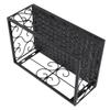 Balcony Flower Pot Stand Thickened Iron Decorative Patio Railing Shelf With Retainers for Windowsill