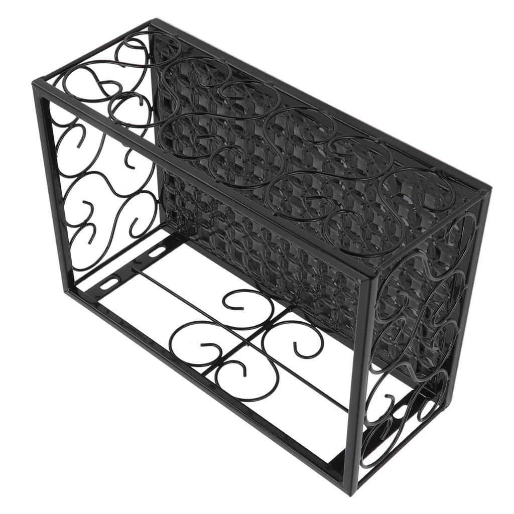 Balcony Flower Pot Stand Thickened Iron Decorative Patio Railing Shelf With Retainers for Windowsill