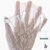 Summer White Lace Mesh Mid-Calf Ruffled Socks - Women's Breathable Lolita Style