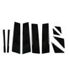 10Pcs Window Posts Pillar Molding Cover Trims Fit Mazda 3 Axela 2014-2018 Black