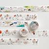 Complete Collection: Nekocha Washi Tape with Cute Witch Cat Doodles for Journaling & Collage