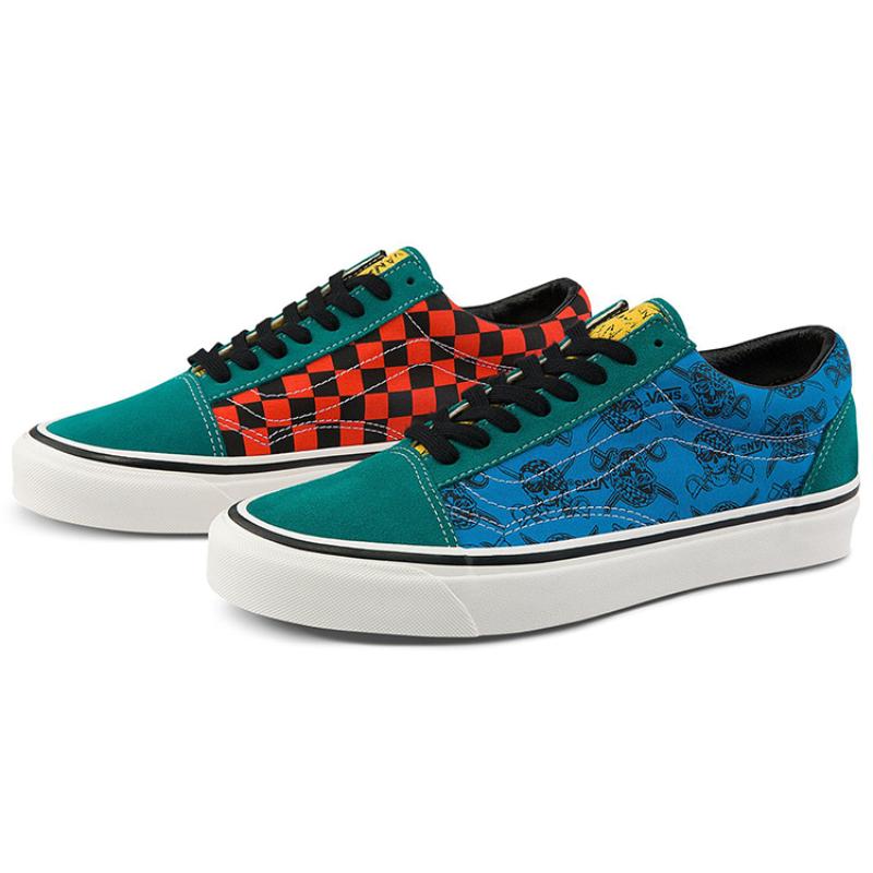 Vans Style 36 Blue Green Contrasting Colors Unisex 'Blue Green Black' Sneakers VN0A38G22RT