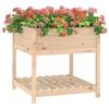 VidaXL Planter with Shelf 82.5x82.5x81 Cm Solid Pine Wood 823794