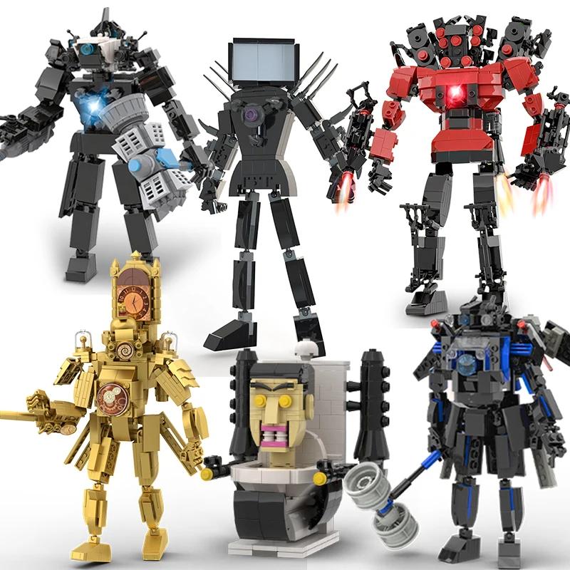 New Skibidi Toilet Weapon Titan TVMan Action Figure Building Block Toys For Boys Cameraman Bricks DIY Model For Kid Adult Gifts