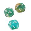 3PCS Astrological Dice Set 12 Sides Glitter Rune Dice Easy to Read for Table Board Game Toys Type 4