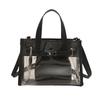 Transparent PVC Jelly Bag Spring 2025 New Mori Soft Girl Fashionable Versatile Portable Messenger Letter Tote Bag