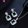 Ensemble de Bijoux Mode Jaune Brillant Carré Zircone Cubique Fleur Boucles d'Oreilles Pendantes Collier à Maillons pour Femmes Style Quotidien Bord de Mer
