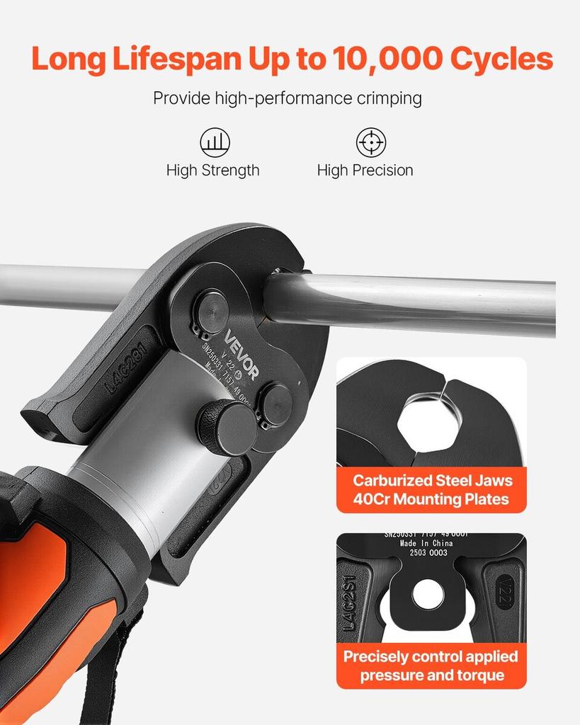 V22 Pressing Jaw 22mm Press Jaw Suitable for V-Type Stainless Steel Pipes